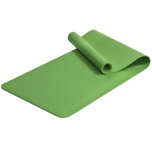 Extra Thick TPE Non-Slip Wide Noise-Reduction Shock-Absorbent Yoga and Jump Rope Mat for Home Fitness