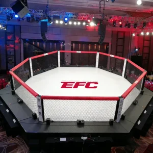 F6208 MMA Octagon Boxing Ring Cage with 13ft and 30ft Sizes and Anti-Slip Construction