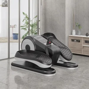 FANPAO Electric Home Use Elliptical Trainer with Arm Leg Exercise Durable Steel Construction Compact Desk Model