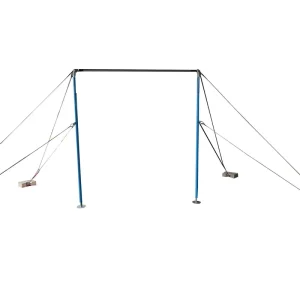 FIG Standard Steel Adjustable Gymnastic Horizontal Bar, AFTY-1001, 2.4 m Length, 255-295 cm Height Range