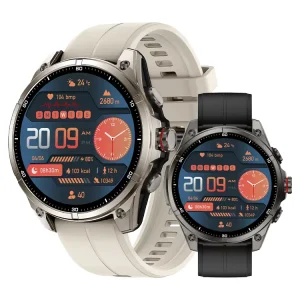 FT66 AMOLED Smart Watch with GPS Compass Flashlight 660mAh Battery 3ATM Waterproof Sports Fitness Tracker Smartwatch for Men