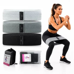 Fabric Booty Bands Fabric Exercise Bands Fabric Glute Bands Fabric Hip Bands Non Slip Resistance OEM