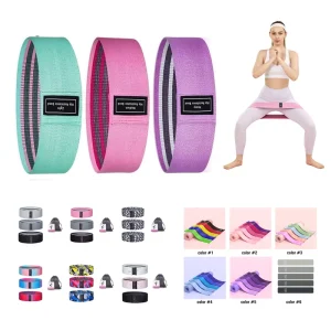 Fabric Booty Bands Set, Hip Circle Resistance Bands for Leg and Glute Exercise
