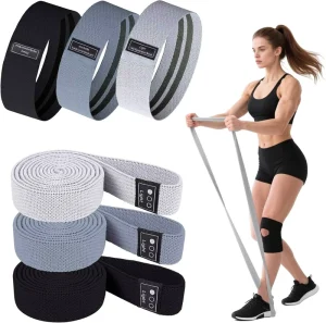 Fabric Booty Bands Set for Gym Sport Yoga Exercise Hip Circle Resistance Bands for Leg and Glute Training