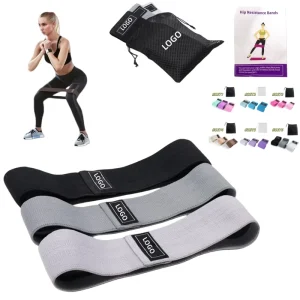 Fabric Booty Resistance Bands Set for Gym, Yoga, Legs, and Glutes