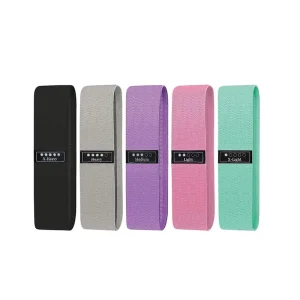 Fabric Cotton High-Elastic Hip Resistance Latex Bands Set for Exercise