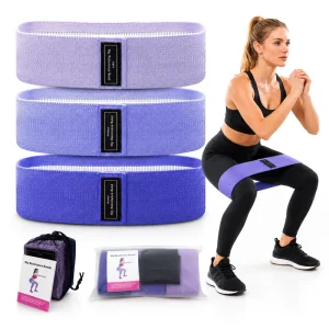 Fabric Custom Logo Non-Slip Hip Booty Glute Bands Set for Legs OEM