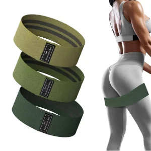 Fabric Hip Resistance Bands Set, 3-Piece