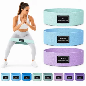 Fabric Hip Resistance Bands for Glute Workout Squat Exercise