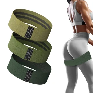 Fabric Latex Hip Loop Band Set for Yoga and Home Workouts