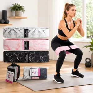 Fabric Mini Bands Fabric Mini Resistance Bands Non Slip Hip Booty Glute Bands Set for Exercise Legs Women OEM