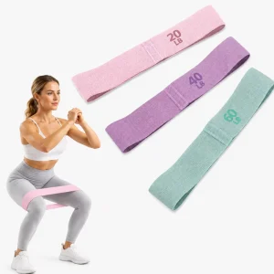 Fabric Non Slip Hip and Glute Band Set for Leg Exercise Women OEM