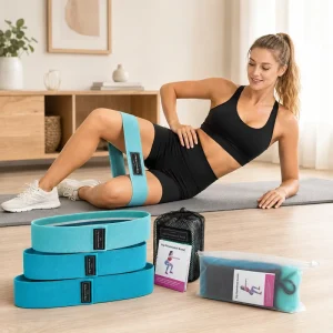 Fabric Resistance Bands Loop Set Custom Logo Non Slip Hip Booty Glute Bands for Workout OEM