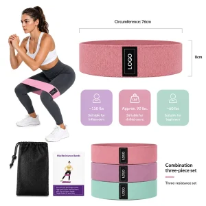 Fabric Resistance Bands Non-Slip Hip Circle Bands for Home Workout