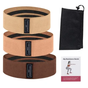 Fabric Resistance Bands Set 3 Levels Non-Slip Hip Booty Bands for Glute Workout Fitness Gym Yoga Exercise
