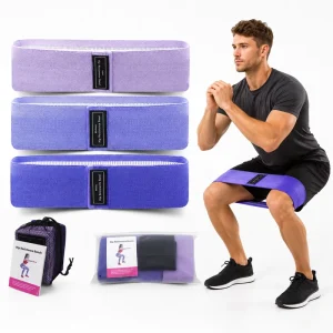 Fabric Resistance Bands Set Anti Slip Hip Booty Bands for Glutes Legs Workout Women OEM