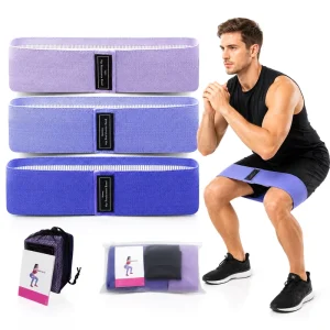 Fabric Resistance Bands Set Custom Logo Anti Slip Hip Booty Bands for Glutes Legs Workout OEM