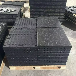Factory 20mm Rubber Gym Tile, Shock-Absorbing, Anti-Vibration, Heavy-Duty, for CrossFit