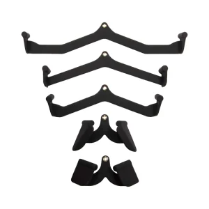 Factory 5-Piece Anti-Slip Metal Barbell Multi-Function Home Gym Fitness Bars Lat Pull Down and Rowing Machine