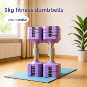 Factory ABS Dumbbell with Non-Slip Handle Multi-Gear Adjustable Counterweight Set