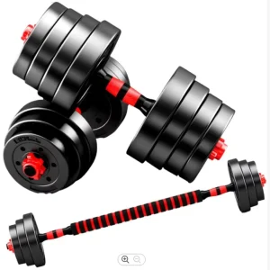 Factory Adjustable Multifunctional Mute Dumbbell and Barbell Set for Home Fitness
