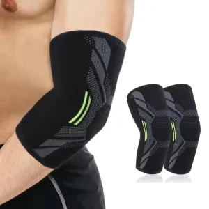 Factory Breathable Adjustable Compression Nylon Elbow Brace for Football and Tennis