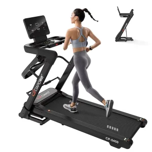Factory Brushless Motor Foldable Electric Treadmill with 3-Level Auto Incline Stair Climber
