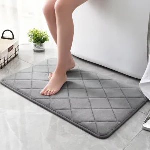 Factory Bulk 40D Memory Foam Thick Anti-Slip Washable Bath Mat Custom Mat Set