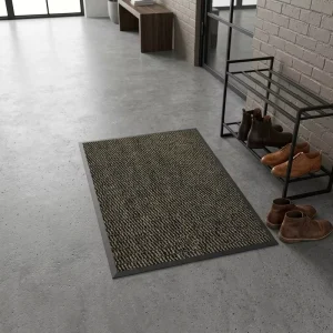 Factory Commercial Entrance Door Mats, Entryway Floor Rugs, PP/TPE Backing, 5 mm Thick, Indoor/Outdoor