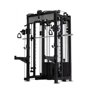 Factory Commercial Power Squat Smith Machine with Cable Crossover Training Rack
