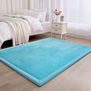 Factory Custom 5 cm Extra-Thick Memory Foam Floor Carpet Non-Slip Toddler Crawling Mat for Tatami Bedroom and Living Room