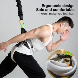 Factory Custom Aerial Yoga Bungee Fitness Rope with Safety Harness and Carabiner for Indoor Dance and Anti-Gravity Training