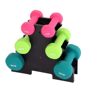 Factory Custom Color Vinyl Coated Durable Unisex Dumbbell Weights 1kg/2kg/3kg Options for Gym & Home Use