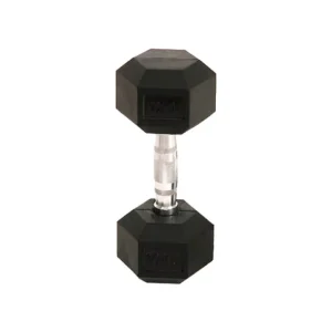 Factory Custom Electroplated Handle GM-3121 Cast Iron Core Rubber Hex Dumbbells