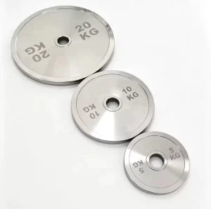 Factory Custom Laser logo Steel Weight Plates for Gym Powerlifting Discos Gym Discs Chrome Steel Weight Plates 2.5kg 50kg