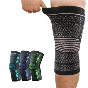 Factory Custom Sports Workout Protector Breathable High Elastic Compression Knit Knee Support Sleeve