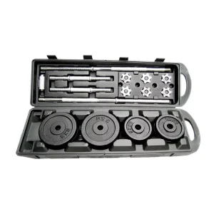 Factory Customizable OEM Adjustable Dumbbell Set with Carrying Case High Quality Glossy Free Weights Gym Equipment