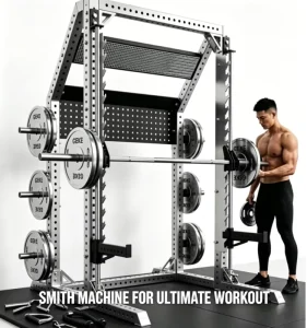 Factory Customization Stainless Steel Heavy Duty Smith Machine With Squat Training Multifunctional Strength Machine