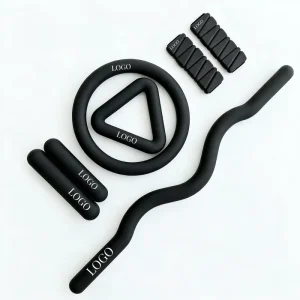 Factory Customized Logo Eco Friendly Iron & Silicone Barbell Dumbbell Yoga Mat Pilates Accessories Home Gym Fitness Set
