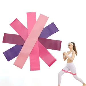 Factory Customized Logo Highly Elastic Resistance Loop Exercise Bands for Sports