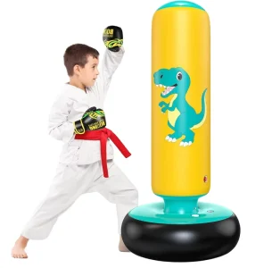 Factory Customized PVC Inflatable Punching Bag Set for Kids’ Boxing, Karate and Taekwondo Training