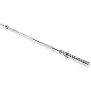 Factory Direct 1.5m/59inch Chrome Straight Barbell with Star Collars