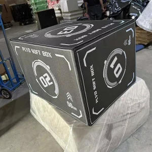Factory Direct 3-in-1 Soft Plyo Jump Box, PVC Cover, EPE Foam Interior