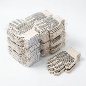 Factory Direct Adhesive Bead Cotton Breathable Sweat-Absorbent Labor Protection Gloves Anti-Slip Wear-Resistant Gloves