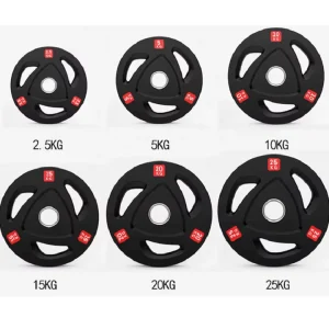 Factory Direct Cast Iron Rubber Barbell for Gym Strength Training