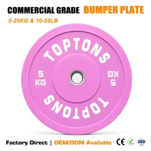 Factory Direct Colorful Solid Rubber Bumper Plate for Weightlifting and Strength Training