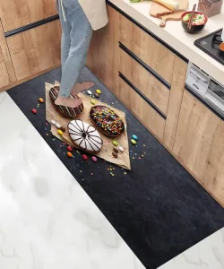 Factory Direct Custom Printed Soft Waterproof Anti-Fatigue Kitchen Mat