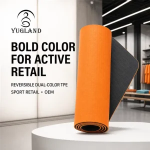 Factory Direct Dual Color TPE Yoga Mat 183cm 4mm-10mm Thick Eco-Friendly Non-Slip Gym Training Pad