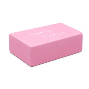 Factory Direct Eco Perforated Breathable EVA Yoga Brick Multi Solid Color Non Slip Foam Support Block Custom Print Available