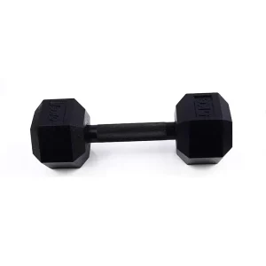 Factory Direct Gym Fitness Strength Training Commercial 1-50kg Full Rubber Coated Fixed Hex Dumbbells